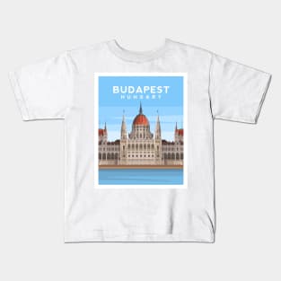 Parliament of Budapest, Hungary Kids T-Shirt